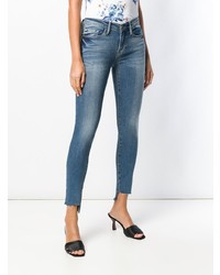 Синие джинсы скинни от Frame Denim