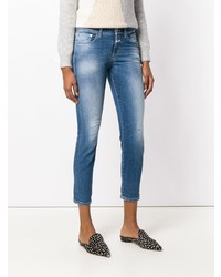 Синие джинсы скинни от Closed