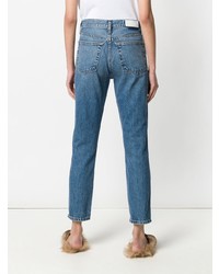 Синие джинсы скинни от RE/DONE