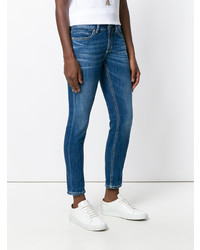 Синие джинсы скинни от Dondup