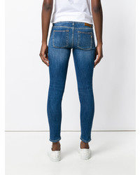 Синие джинсы скинни от Dondup