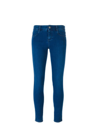 Синие джинсы скинни от Stella McCartney