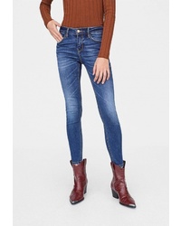 Синие джинсы скинни от Stradivarius