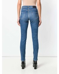 Синие джинсы скинни от Cambio