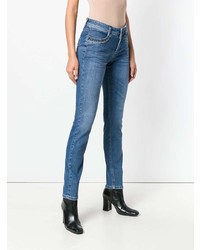 Синие джинсы скинни от Cambio