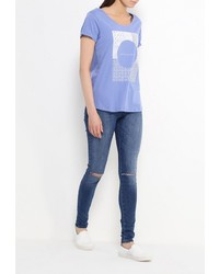 Синие джинсы скинни от Tom Tailor