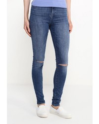 Синие джинсы скинни от Tom Tailor