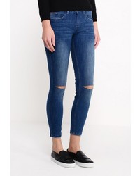 Синие джинсы скинни от Tom Tailor Denim