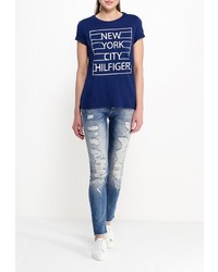 Синие джинсы скинни от Tommy Hilfiger