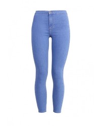 Синие джинсы скинни от Topshop