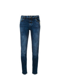 Синие джинсы скинни от Twin-Set