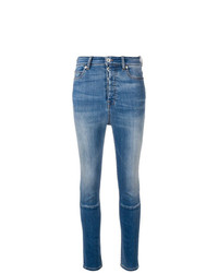Синие джинсы скинни от Unravel Project