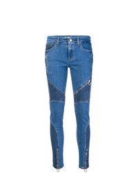 Синие джинсы скинни от Versace Jeans