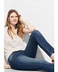 Синие джинсы скинни от Violeta BY MANGO