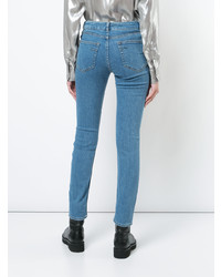 Синие джинсы скинни от JULIEN DAVID