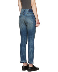 Женские синие джинсы от Amo