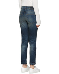 Женские синие джинсы от Amo