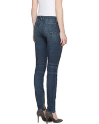 Женские синие джинсы от Balmain