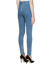 Женские синие джинсы от Balmain