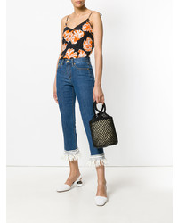 Женские синие джинсы от Tory Burch