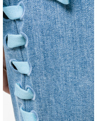 Женские синие джинсы от Fendi