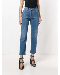 Женские синие джинсы от Balmain