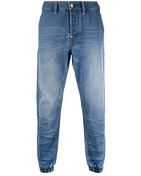 Мужские синие джинсы от Evisu