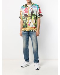 Мужские синие джинсы от Martine Rose