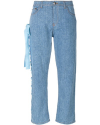 Женские синие джинсы от Fendi
