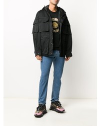 Мужские синие джинсы от Versace