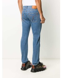 Мужские синие джинсы от Versace