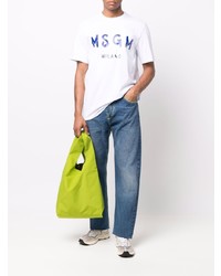 Мужские синие джинсы от MSGM