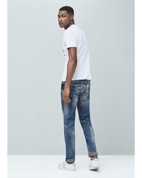 Мужские синие джинсы от Mango Man