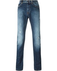 Мужские синие джинсы от Marcelo Burlon County of Milan