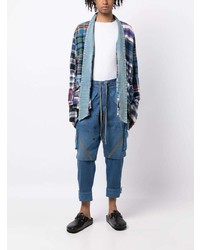 Мужские синие джинсы от Greg Lauren