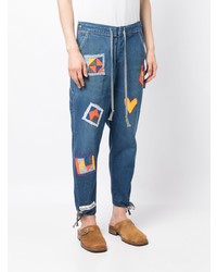 Мужские синие джинсы от Greg Lauren