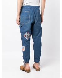 Мужские синие джинсы от Greg Lauren