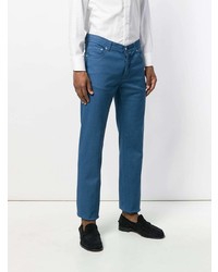 Мужские синие джинсы от Kiton