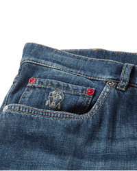 Мужские синие джинсы от Brunello Cucinelli