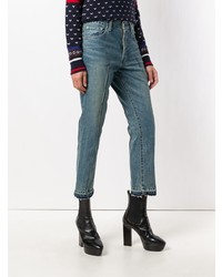 Женские синие джинсы от Sacai