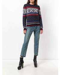 Женские синие джинсы от Sacai