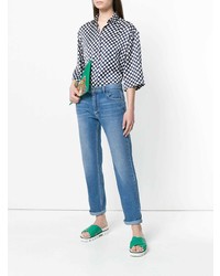 Женские синие джинсы от Kenzo