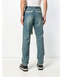 Мужские синие джинсы от Sacai