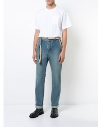 Мужские синие джинсы от Sacai