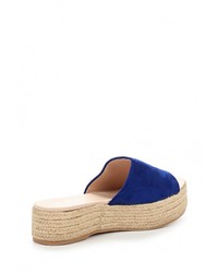 Женские синие замшевые босоножки от Clowse