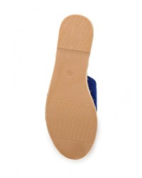 Женские синие замшевые босоножки от Clowse