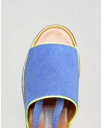 Женские синие замшевые босоножки от Clover Canyon