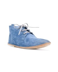 Синие замшевые ботинки дезерты от Marsèll