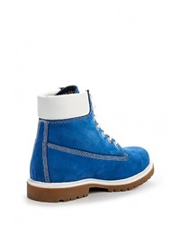 Женские синие замшевые ботинки от Dino Ricci