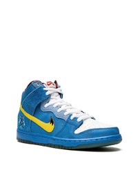 Мужские синие замшевые высокие кеды от Nike